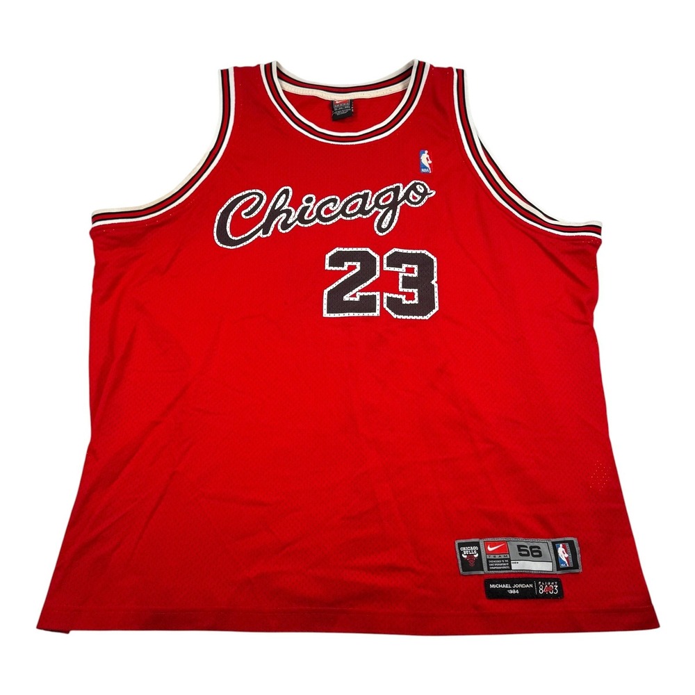 Vintage Chicago Bulls Jersey Mens 3XL Red NBA Basketball Michael Jordan 23 Nike